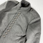 Louis Vuitton Sample Grey Wool Napoleonic Military Stand Collar Epaulettes Officer Jacket FW 2019 - M