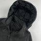 Prada Black Nylon Windbreaker Removable Hood Work Jacket 1990s - L