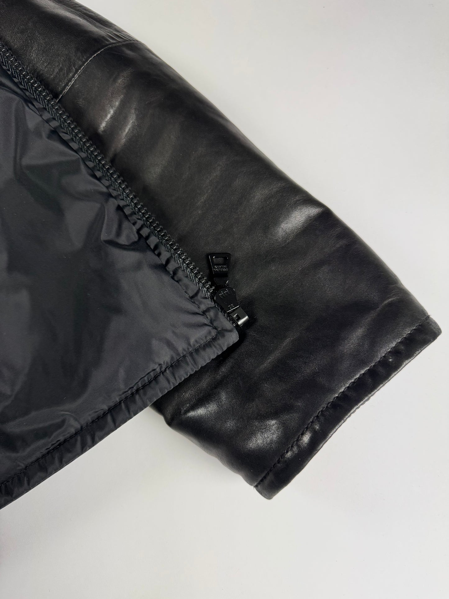 Prada Linea Rossa Astro Dark Leather Jacket FW 2008 - M