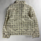 Hermès Sample Soft Ivory Plaid Turtleneck Half Zip Jacket SS 2020 - M