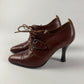 Hermès Oxford Lace Up Heels Leather Pumps 2010s - 35,5 EU