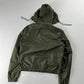 Prada Khaki Nylon Convertible Hood Utility Jacket SS 2010 - M