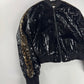 Saint Laurent Velours De Givre Leopard Sleeve Bright Teddy Bomber Jacket FW 2019 - XS