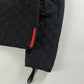 Prada Linea Rossa Black Oblique Quilted Nylon Zipper Jacket FW 2001 - M