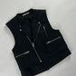 Balenciaga Black Zipped Moto Vest FW 2011 - S