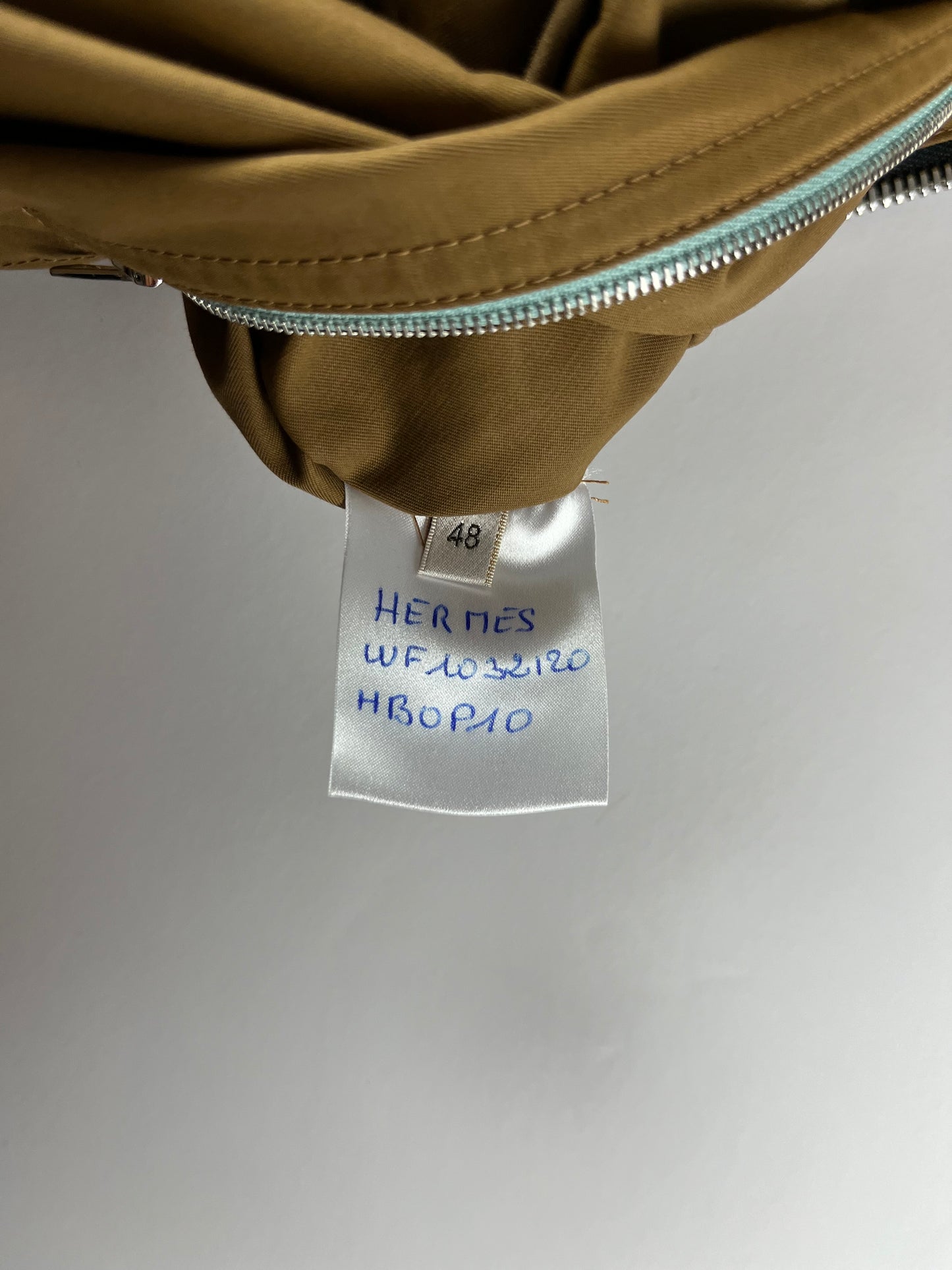 Hermès Sample Camel Hooded Windbreaker Jacket FW 2021 - M