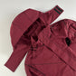 Louis Vuitton Sample Adjustable Collar Strap Burgundy Technical Jacket FW 2019 - L