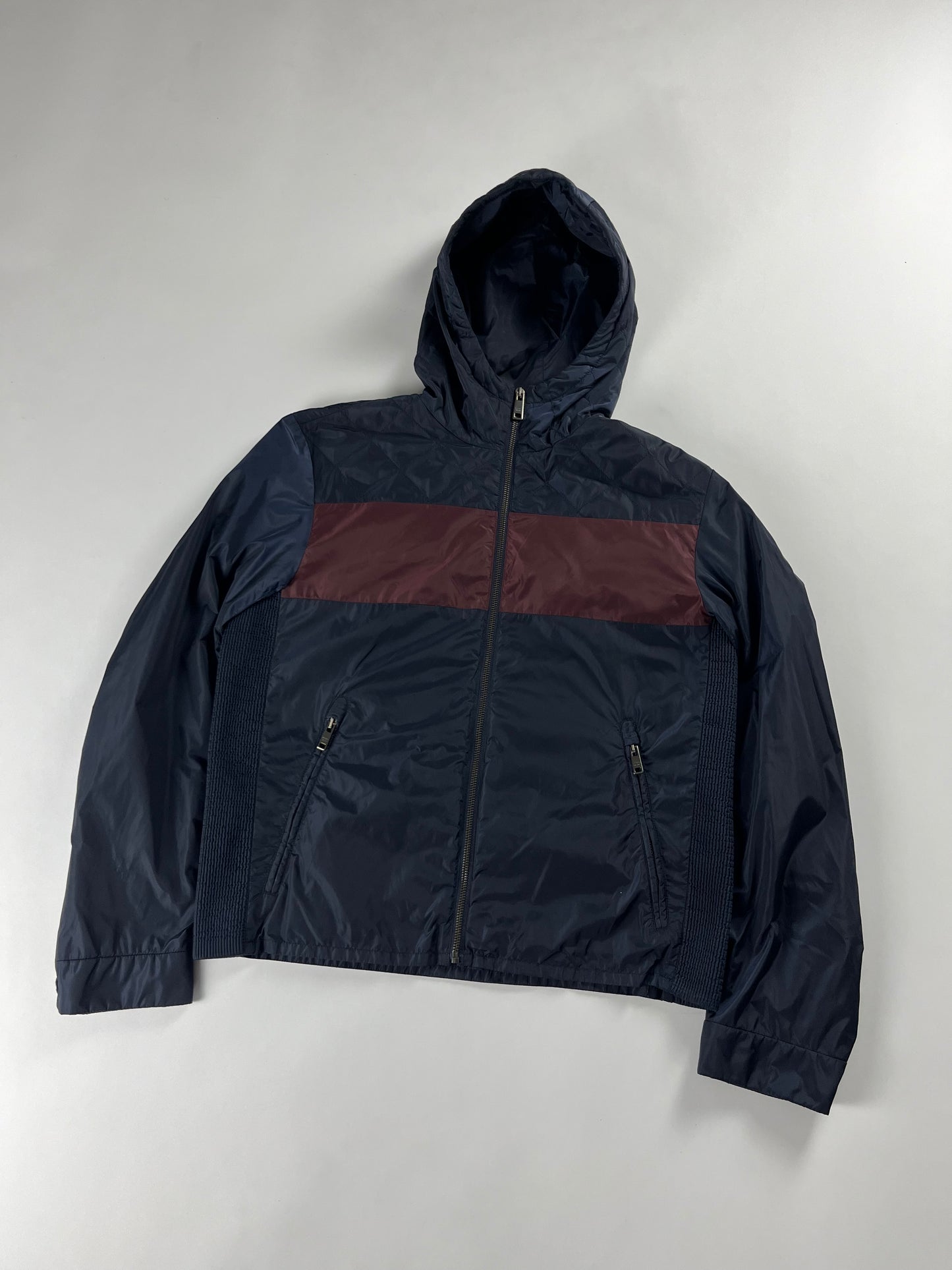 Prada Storm Stripe Nylon Light Jacket FW 2015 - M