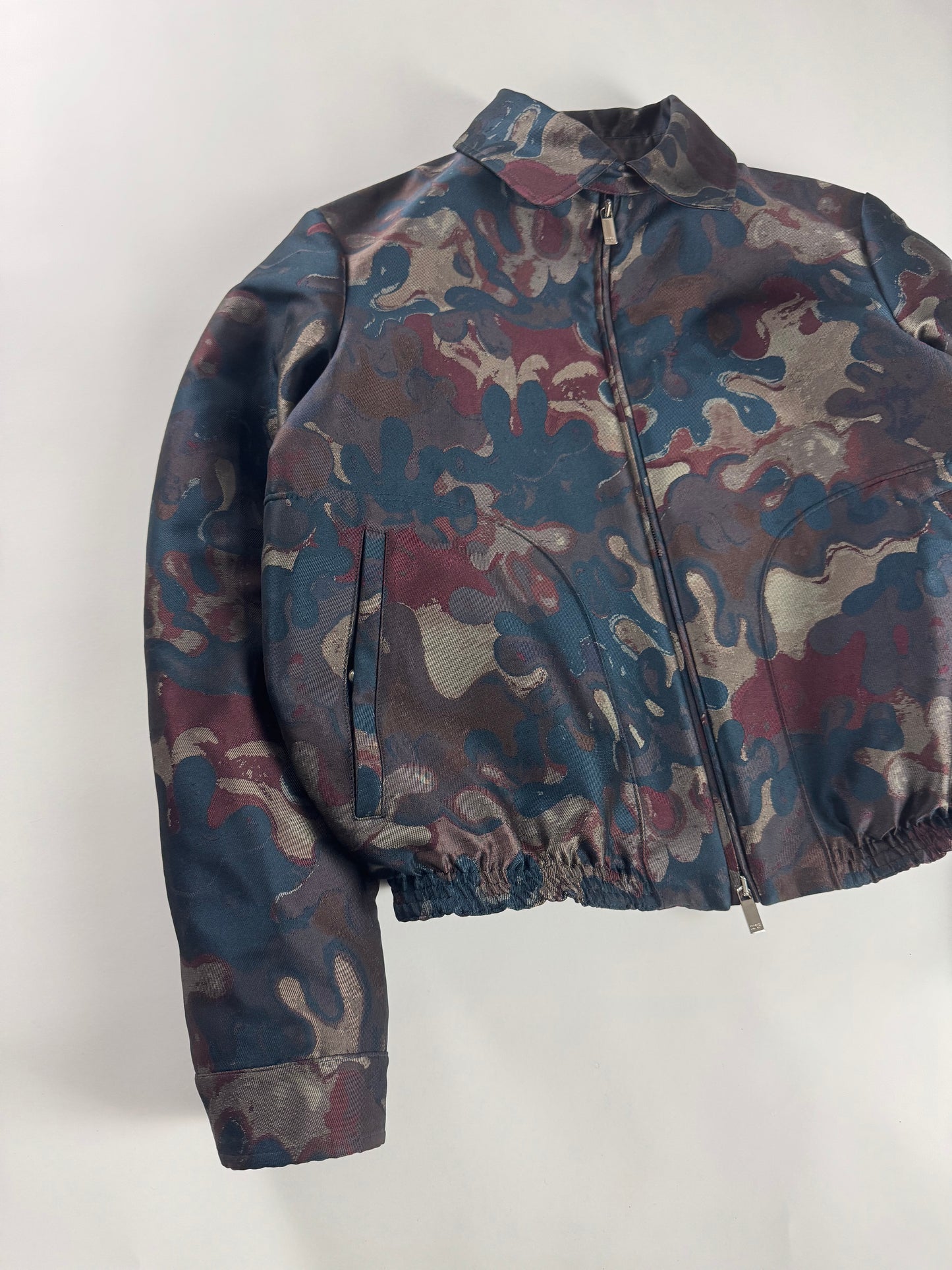 Dior Homme x Peter Doig Camo Double Zip Bomber Jacket FW 2021 - M
