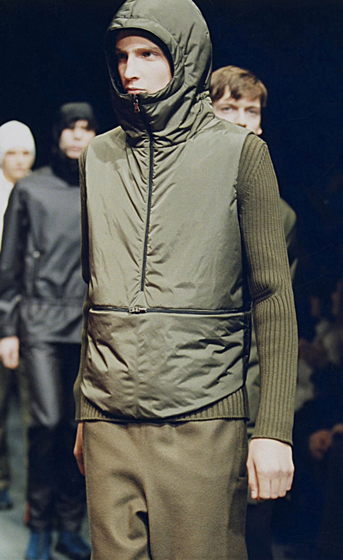 Prada Linea Rossa Balaclava Nylon Vest FW 1999 - M