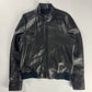 Prada Black Leather Harrington Bomber Jacket FW 2006 - M