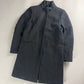 Prada Leather Padded Elbows Wool Long Coat FW 1999 - S