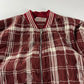 Hermès Bordeaux Plaid Check Bomber Jacket SS 2018 - S