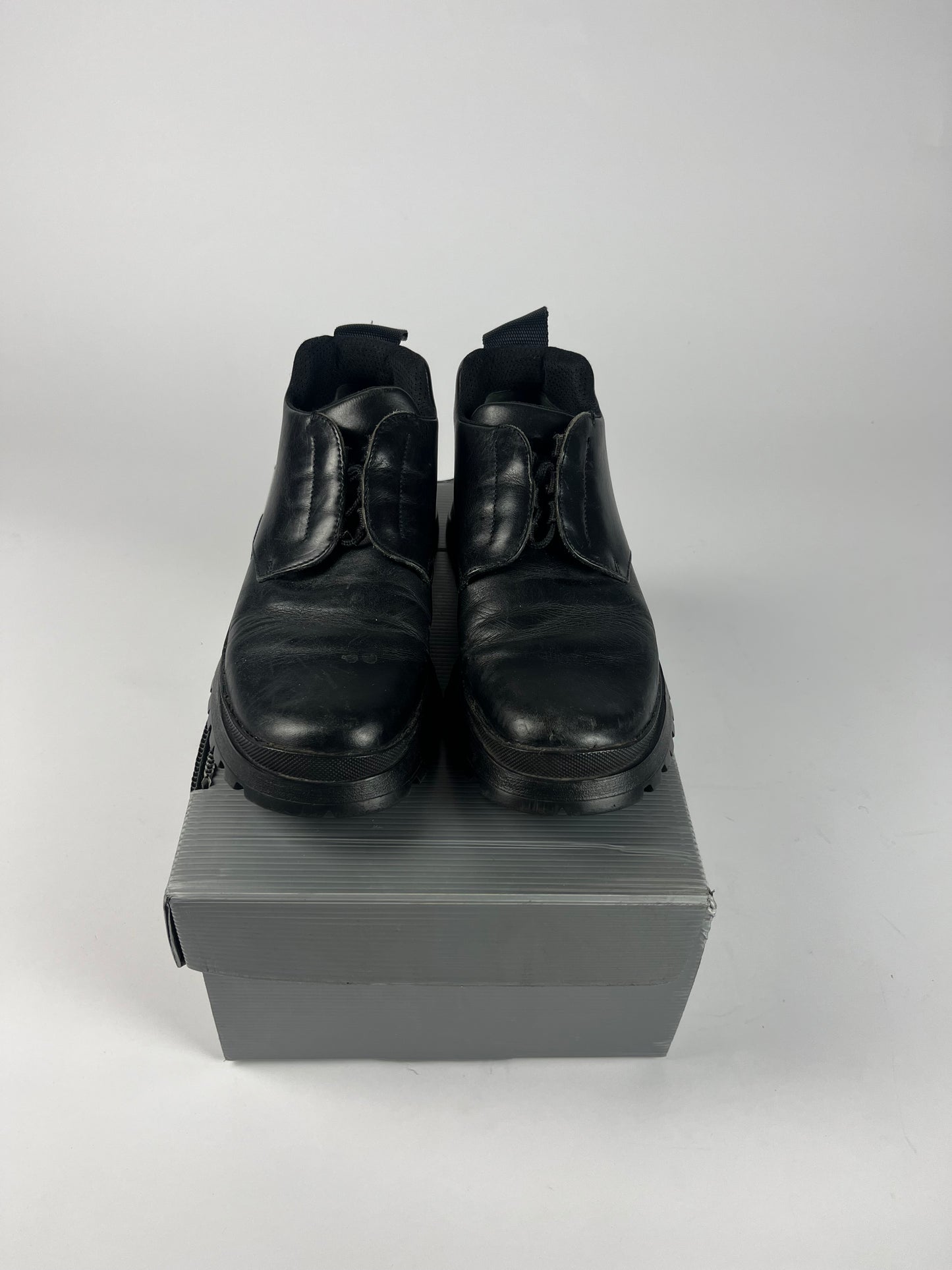 Prada Black Leather Boots FW 1998 - 37,5 IT/38,5 EU