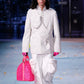 Louis Vuitton Sample Grey Wool Napoleonic Military Stand Collar Epaulettes Officer Jacket FW 2019 - M