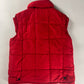 Prada Red Padded Removable Hood Vest 2000s - L