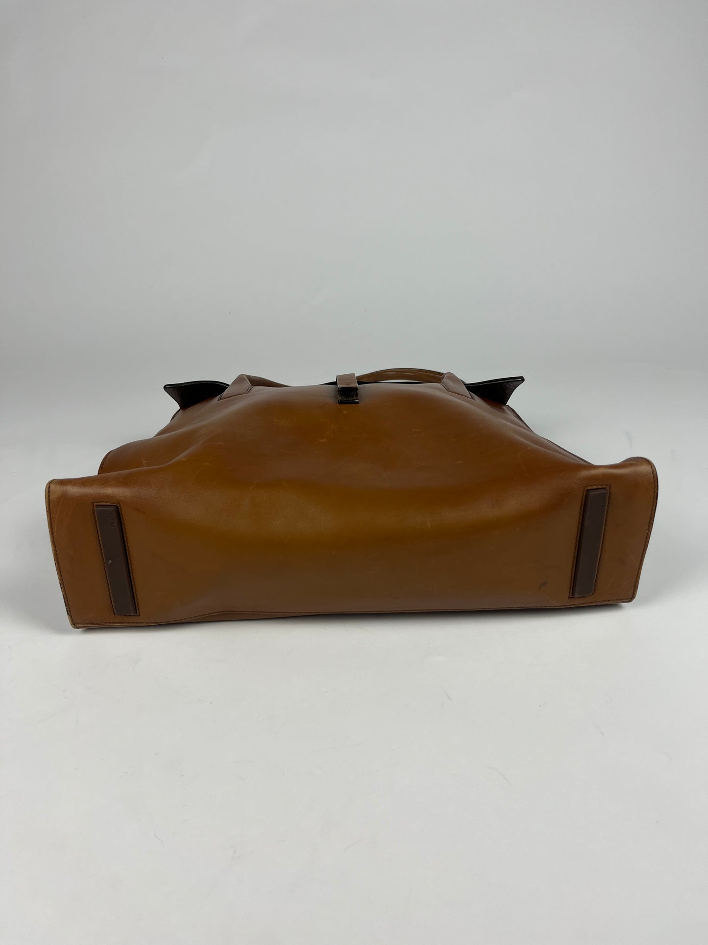 Prada Brown Leather Strapped Bag FW 1999 - OS