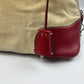 Prada Linen Red Leather Bag SS 1998 - OS