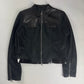 Prada Black Mesh Leather Duo Moto Jacket SS 1999 - S