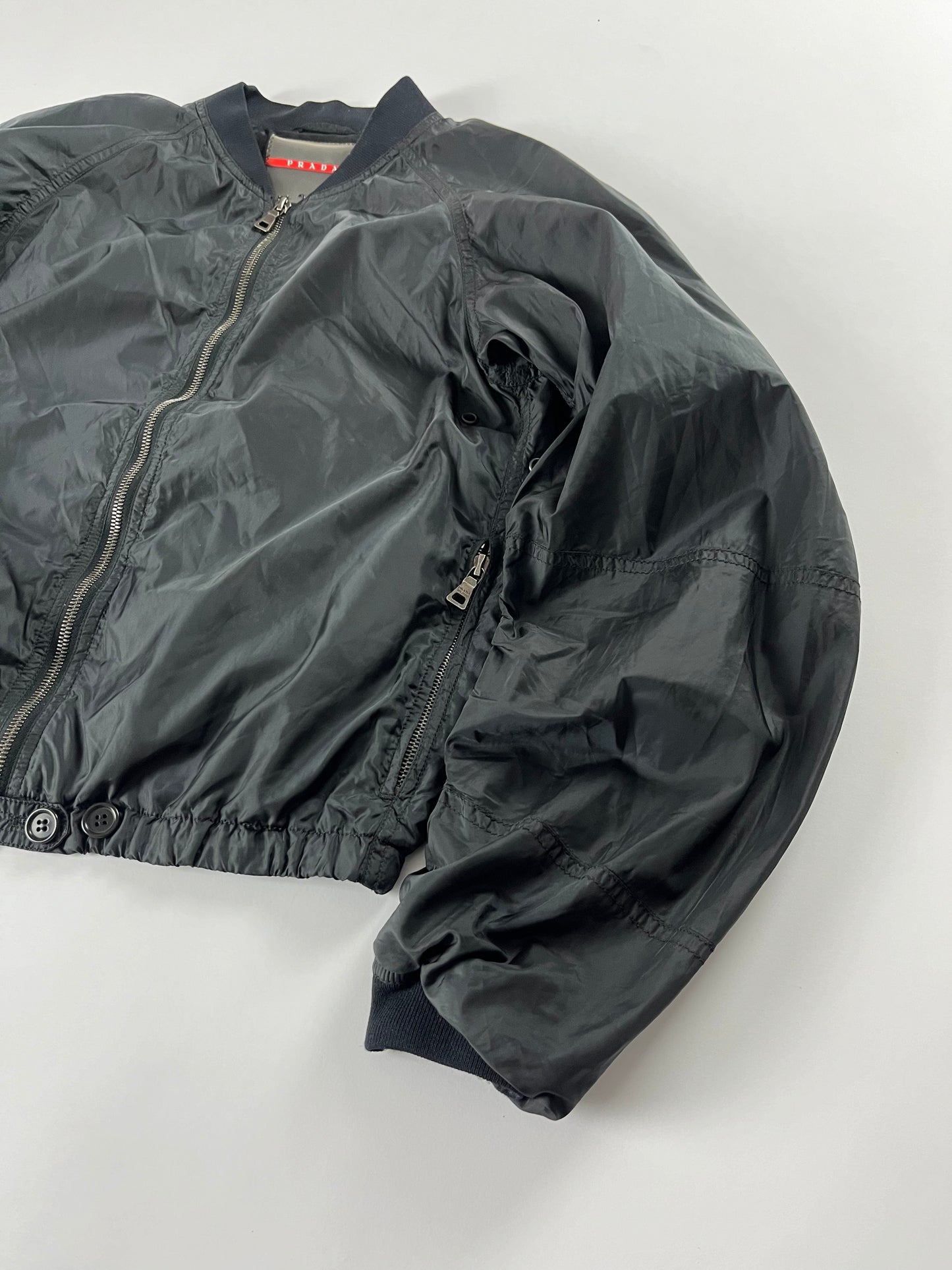 Prada Light Nylon Bomber Jacket 2000s - XS