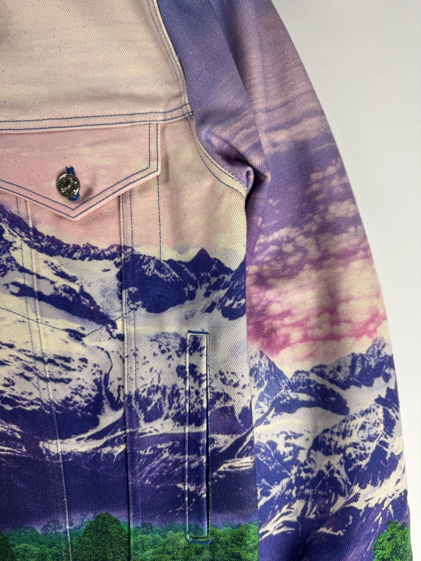Louis Vuitton Virgil Abloh Landscape Denim Trucker Jacket SS 2022 - L