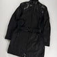 Prada Leather Shoulder Detail Strapped Belted Nylon Hooded Coat FW 1999 - S