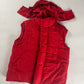 Prada Red Padded Removable Hood Vest 2000s - L