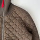 Prada Sport Brown Quilted Zipper Jacket FW 2001 - L