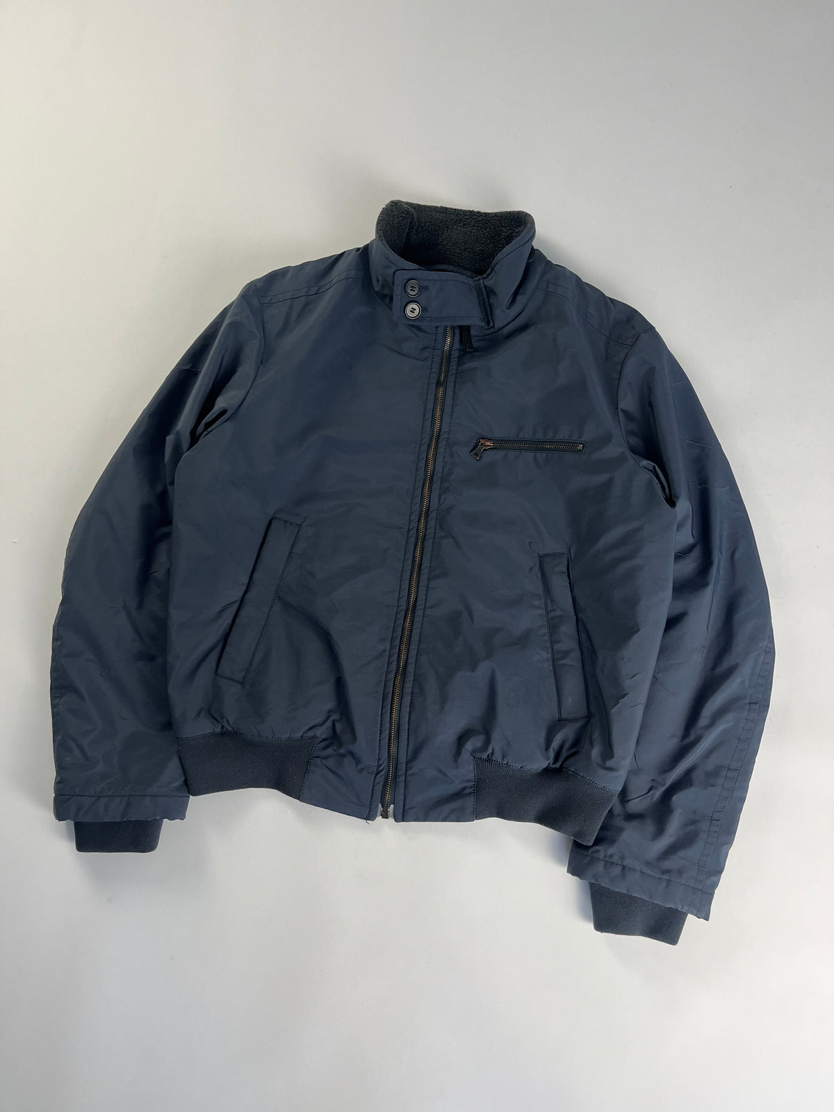 Prada Linea Rossa Blue Officer Bomber jacket FW 2007 - XL