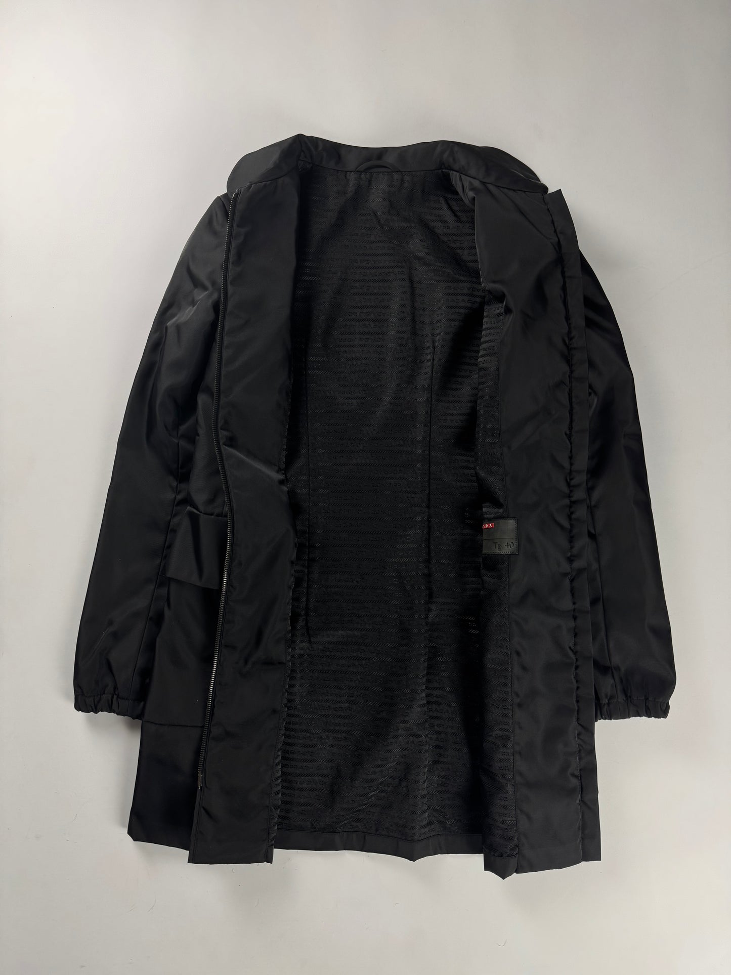 Prada Inside Monogram Double Zip Nylon Coat SS 2010 - XS