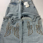 Y/Project Maxi Cowboy Cuff Blue Denim Pants SS 2023 - 32 US