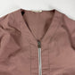 Hermès Sample Pink Lightweight V Neck Blouson Exposed Stitching SS 2022 - M