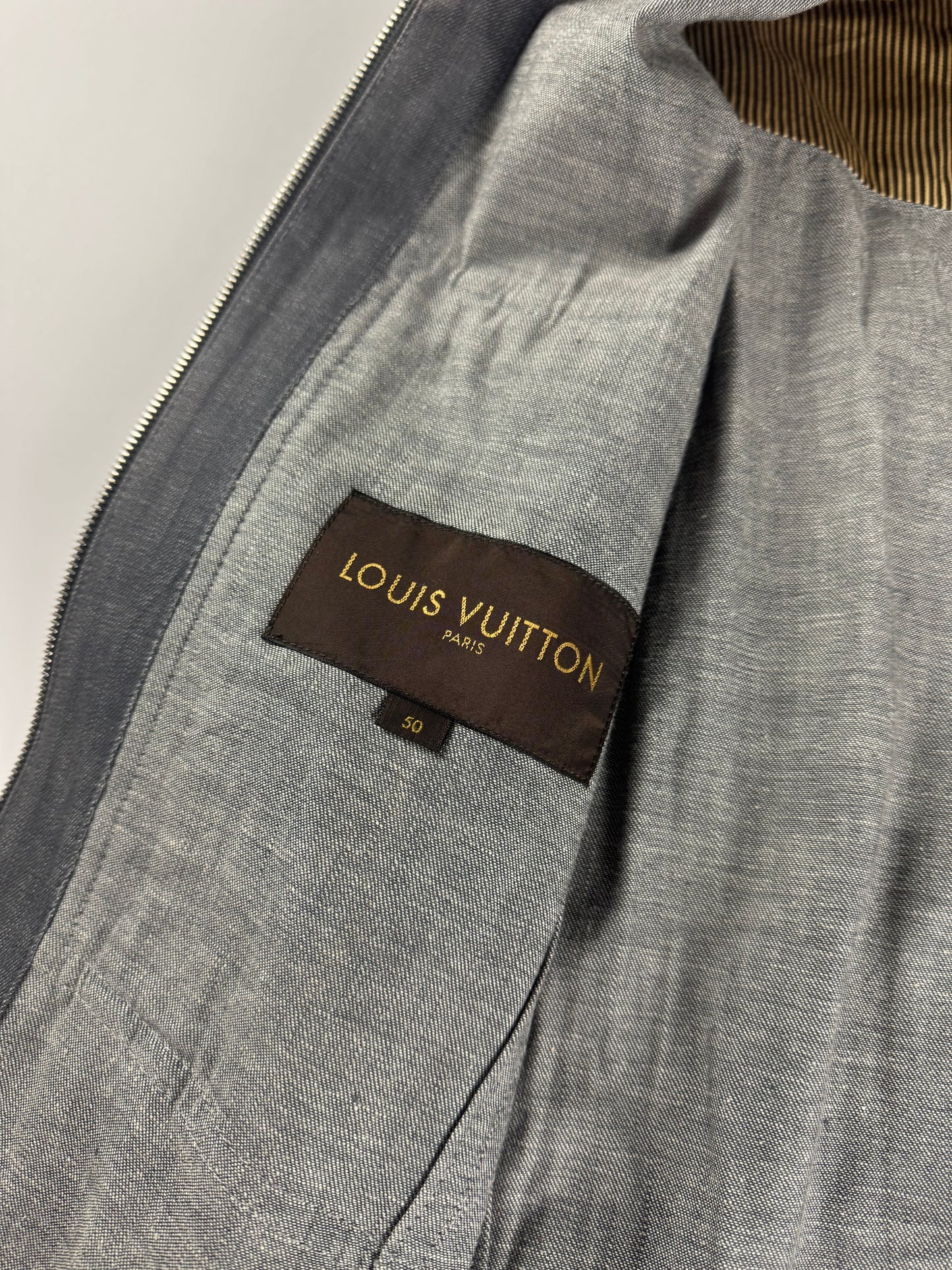 Louis Vuitton Full Zip Denim Trucker Jacket 2000s - L