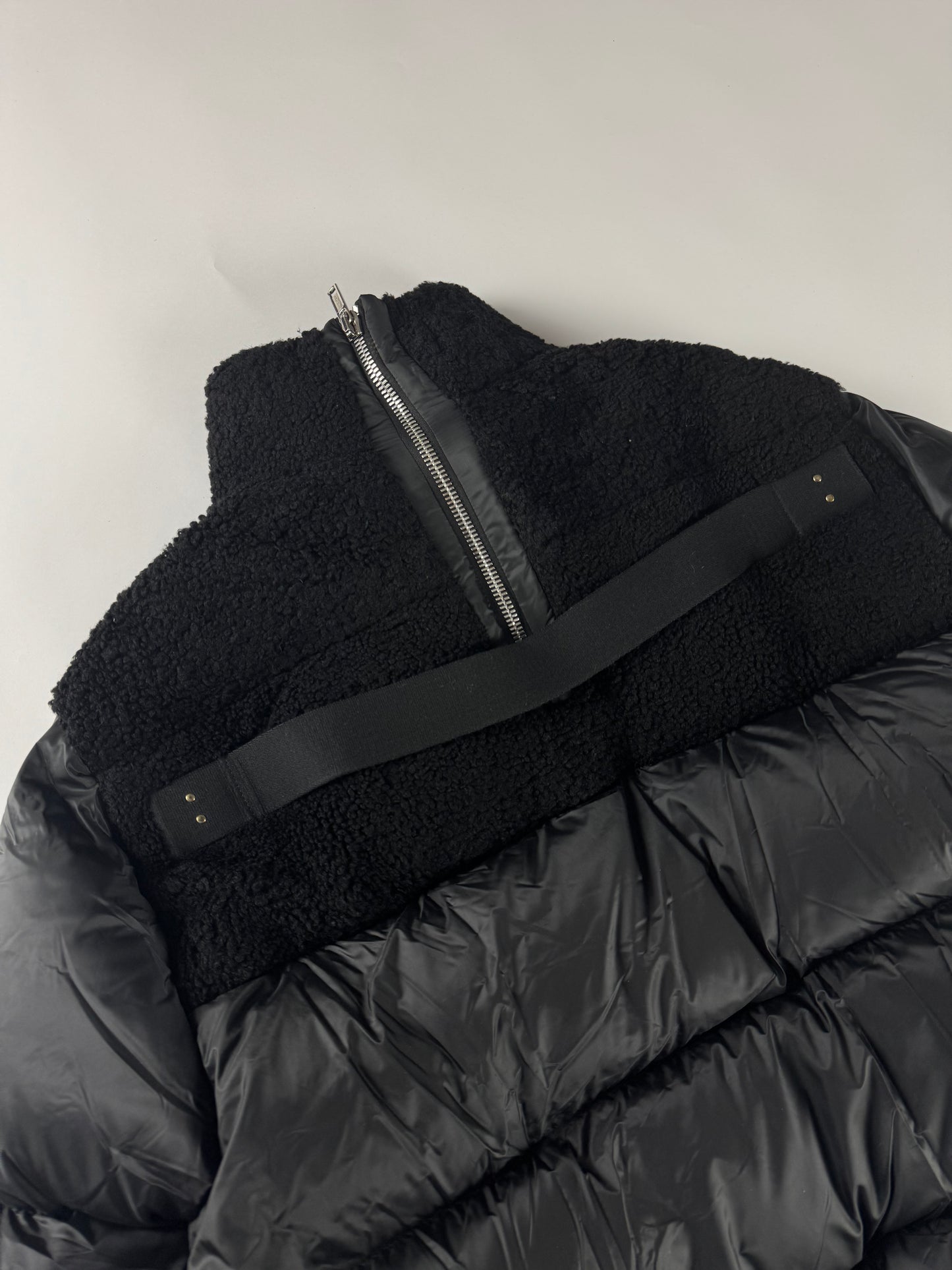 Rick Owens x Moncler DRKSHDW Cyclopic Shearling Down Puffer Jacket FW 2020 - M