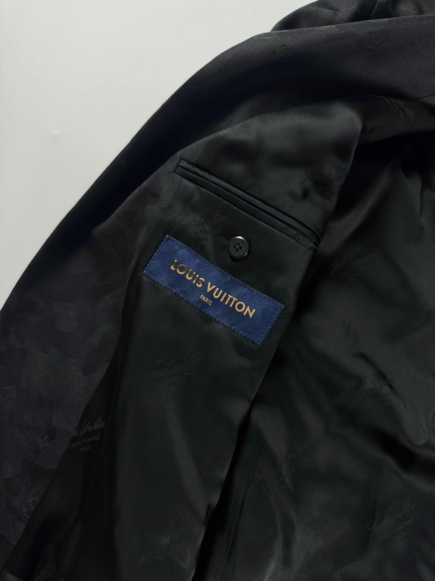 Louis Vuitton Dark Tailored Camo Monogram Jacket FW 2020 - M