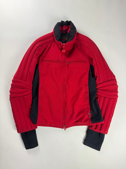 Prada Red Fireflash Cuff Motor Jacket SS 2011 - M