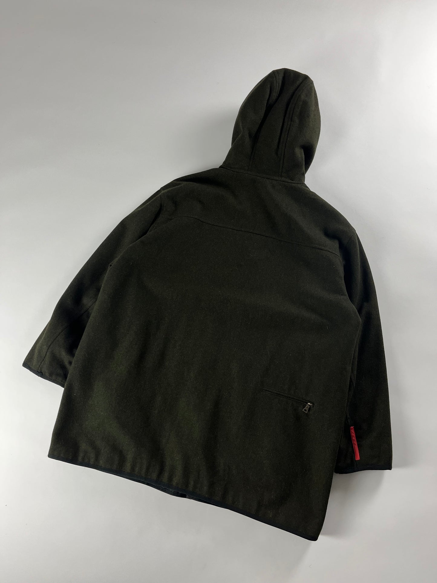 Prada Linea Rossa Wool Hood Jacket FW 1999 - XL