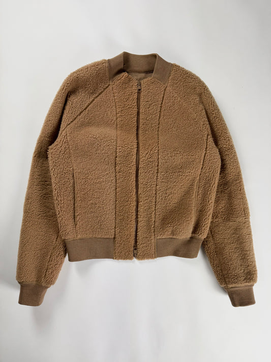 Louis Vuitton Sample Fluffy Camel Teddy Bomber Jacket FW 2018 - M