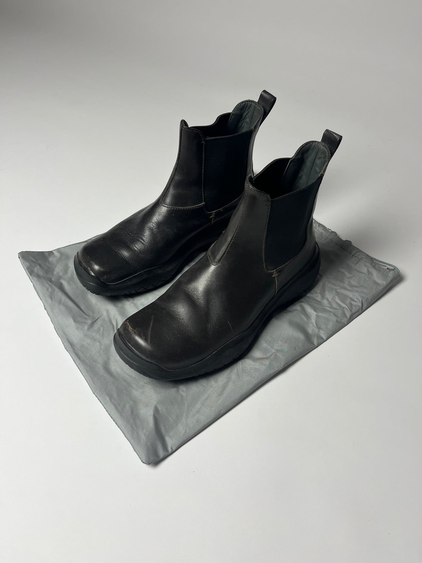 Prada Linea Rossa Brown Leather Boots FW 1999 - 42 EU