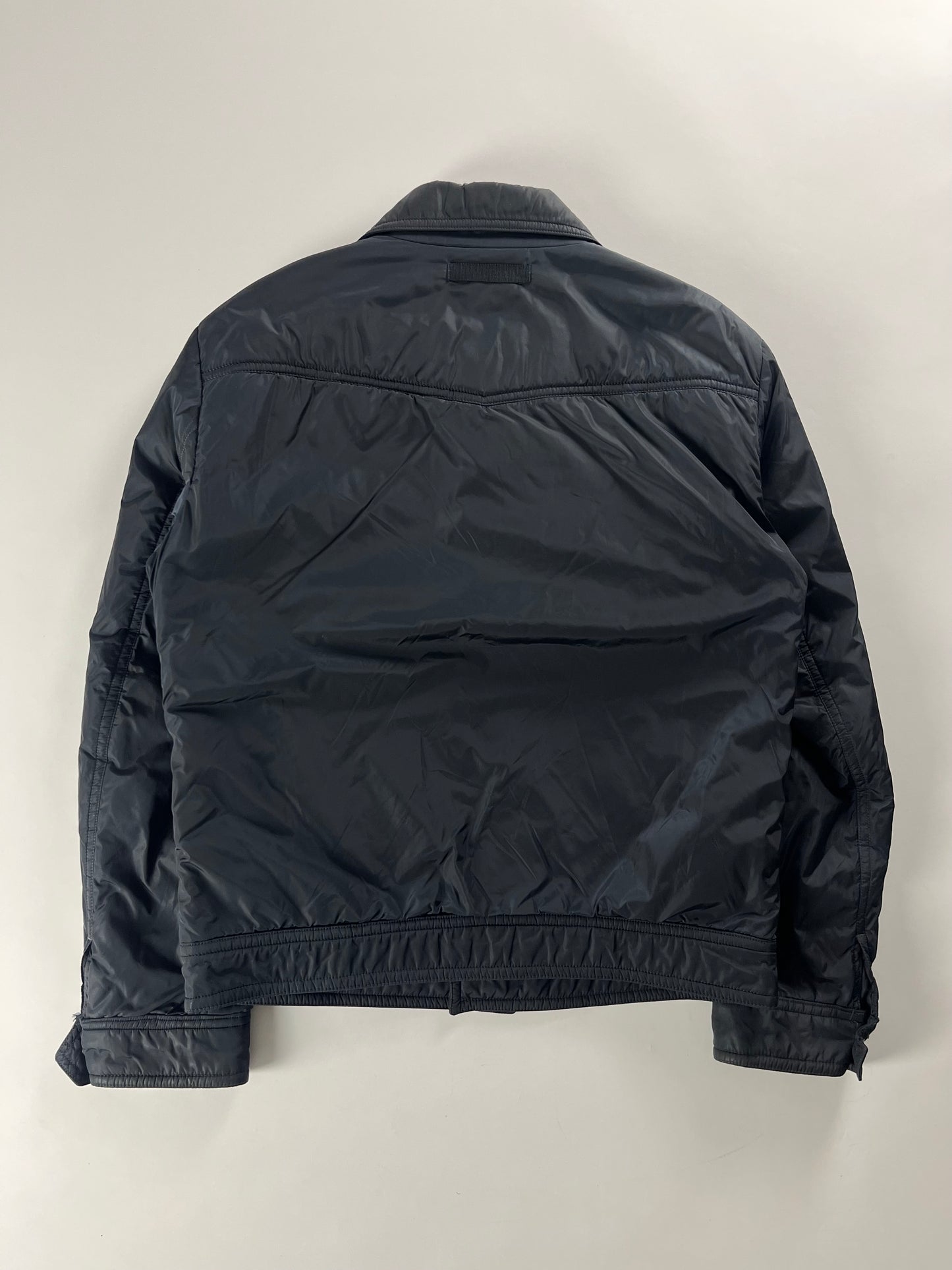 Prada Double Pocket Navy Nylon Work Jacket - L