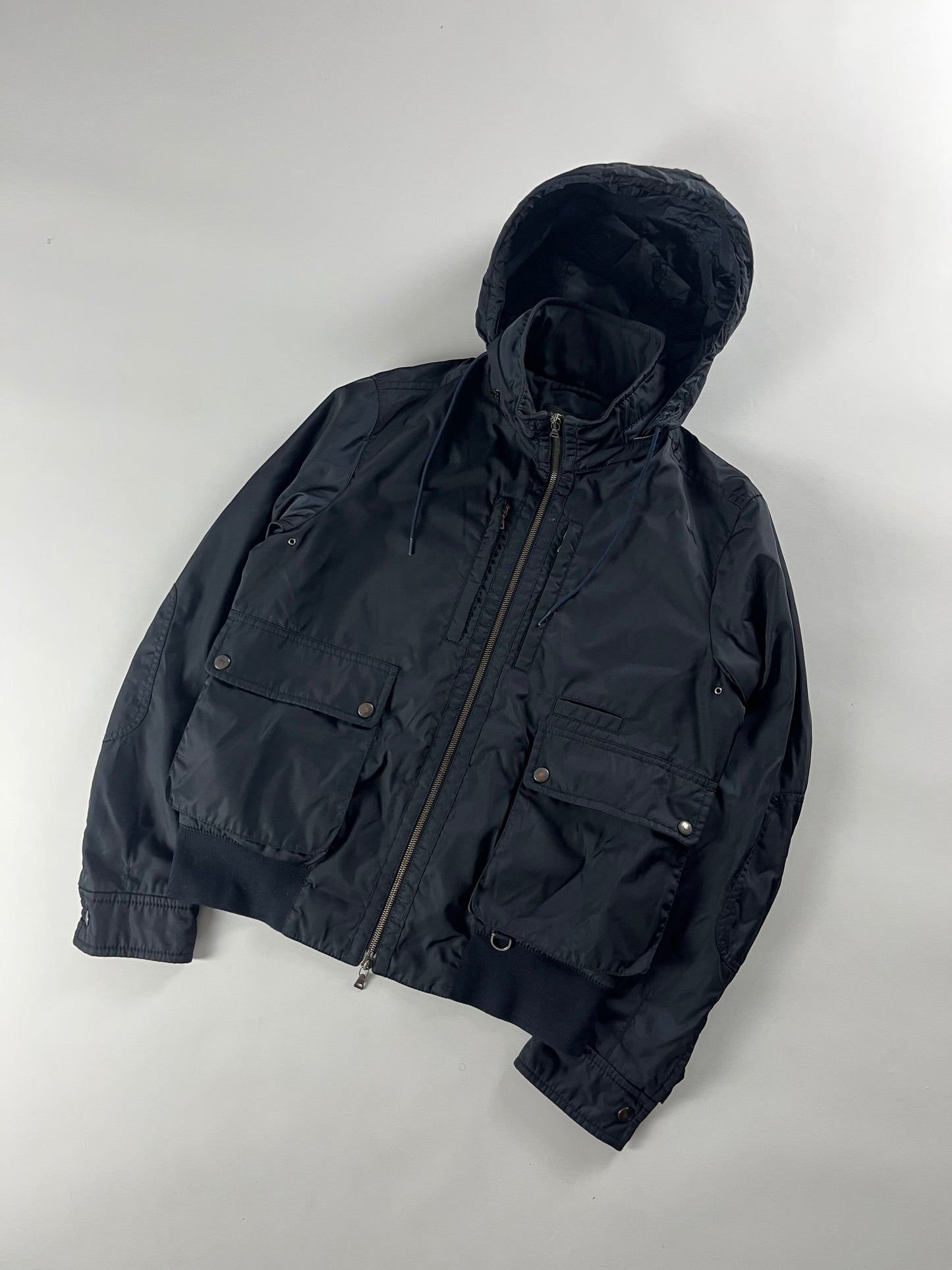 Prada Navy Double Pocket Parachute Jacket - S