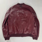 Prada Backside Triangle Logo Reversible Soft Bordeaux Leather Bomber Jacket FW 2017 - M
