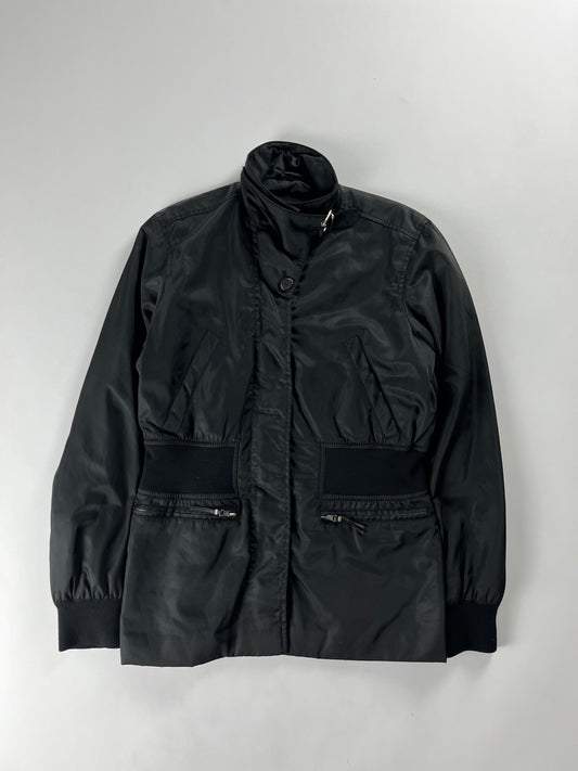 Prada Elastic Waisted Pilot Belted Collar Jacket 2000s - S