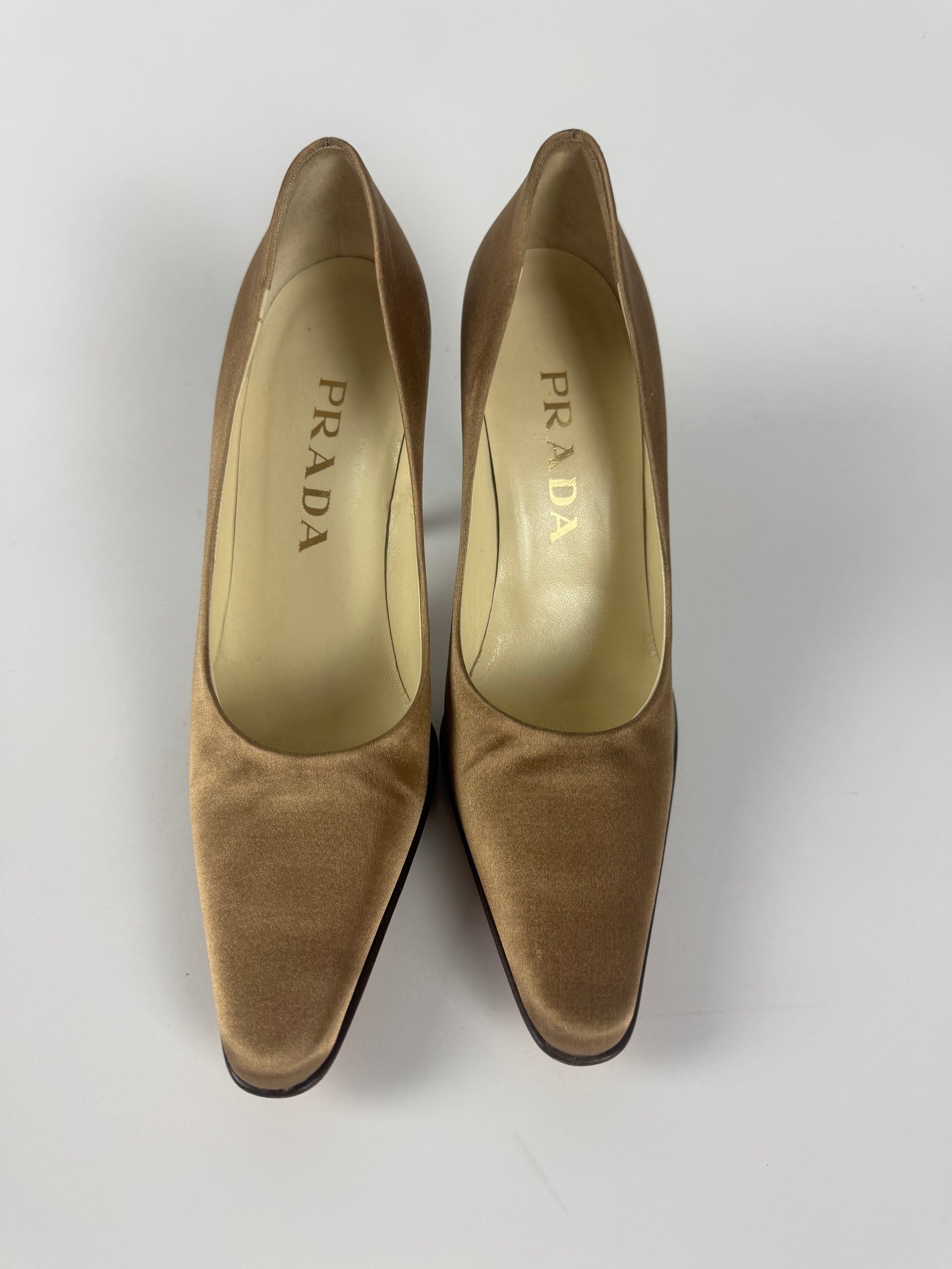 Prada Milano Patina Pump Golden Shaded Heels 1990s - 37,5 IT/38,5 EU