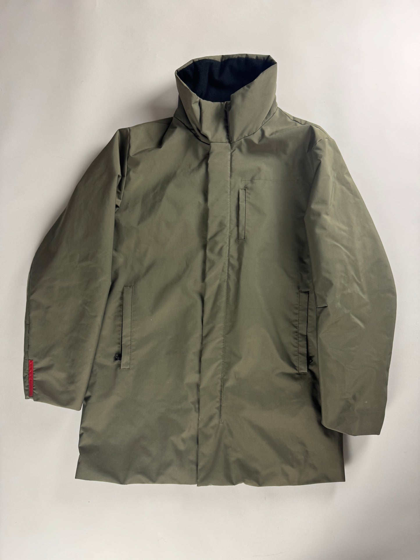 Prada Linea Rossa Khaki Nylon Technical Parka Jacket FW 1999 - M
