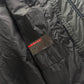 Prada Linea Rossa Long Dark Green Asymmetric Zipper Puffer Jacket FW 1999 - S