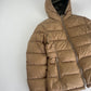 Prada Camel Nylon Puffer Jacket 2000s - S