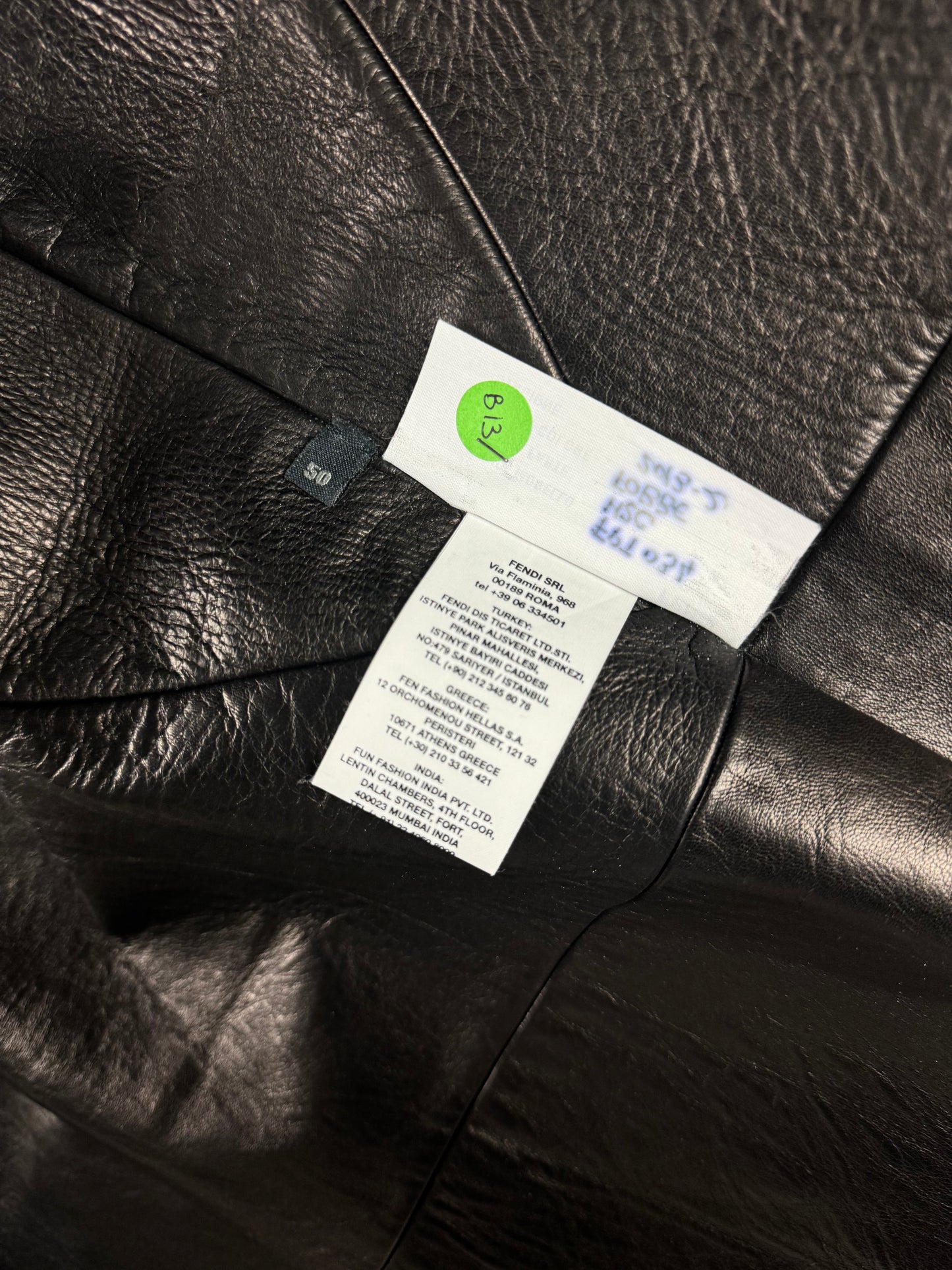 Fendi Sample Roma Racer Leather Layer Gilet SS 2013 - M