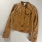 Celine Camel Faded Leather Button Up Rider Jacket 2000s - M