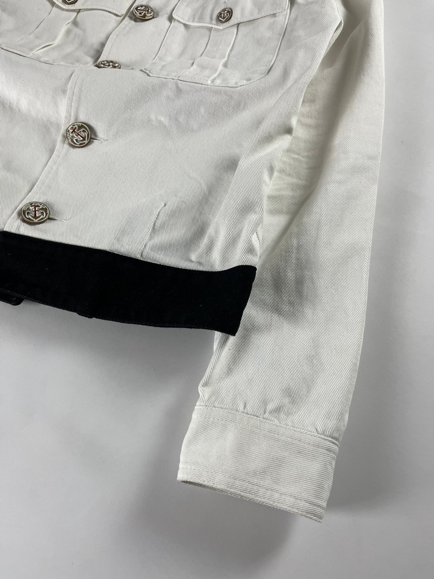 Gucci White Yacht-Club Belted Jacket SS 2015 - S